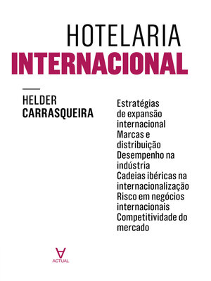 cover image of Hotelaria Internacional